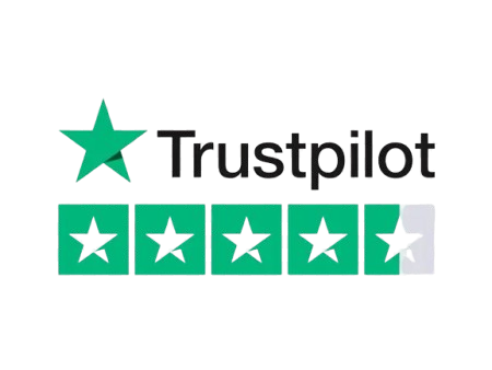 Trustpilot five-star satisfaction rating